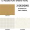 Gold & Black Star Gift Wrapping Paper – 12 Sheets Folded Flat, 20 x 29” Each, for Birthday, Holiday, Baby Shower, and Kids’ Gifts
